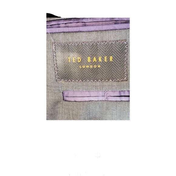 Ted Baker London Jay Ct Modern Fit Sport Coat Blazer Jacket Charcoal Gray 100% - Picture 7 of 9